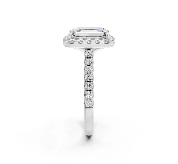 Diamond Halo Engagement Ring in 14K Gold - Image 14