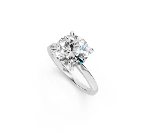 Diamond Solitaire Engagement Ring in 18K - Image 10