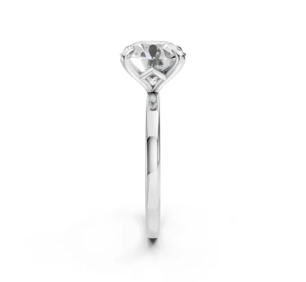 Diamond Solitaire Engagement Ring in 18K - Image 8