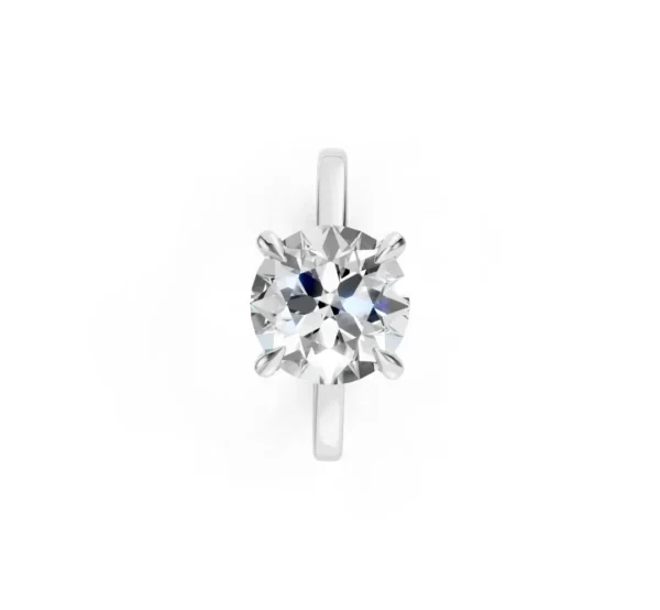 Diamond Solitaire Engagement Ring in 18K - Image 7