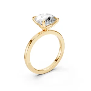 Diamond Solitaire Engagement Ring in 18K
