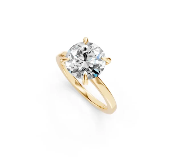 Diamond Solitaire Engagement Ring in 18K - Image 6