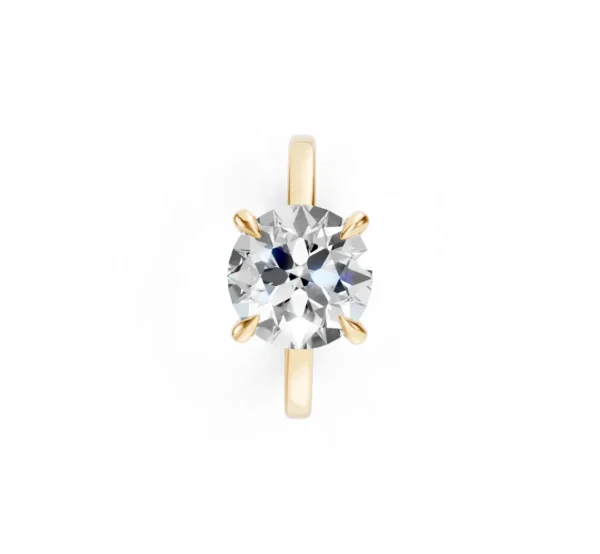 Diamond Solitaire Engagement Ring in 18K - Image 5