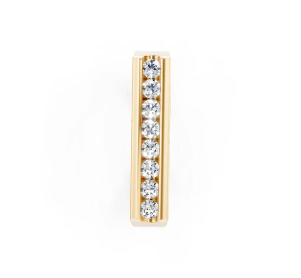 Modern Channel-Set Diamond Band in 14K Gold - Image 13